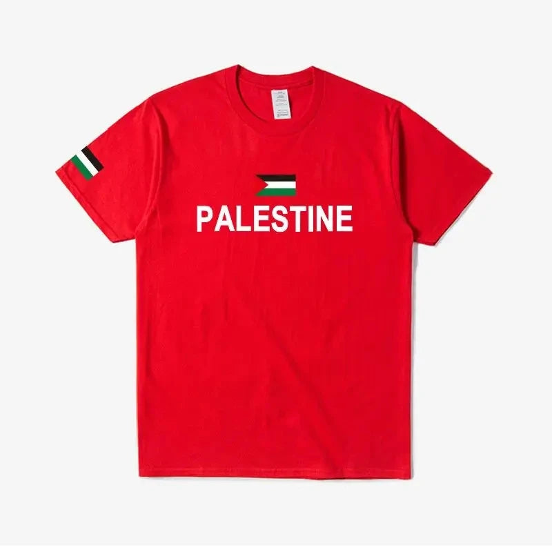 Palestine Palestinian National flag t shirt Fashion Jersey Nation Team 100% Cotton T-shirt Tees Country Sporting Gyms PS PSE Top