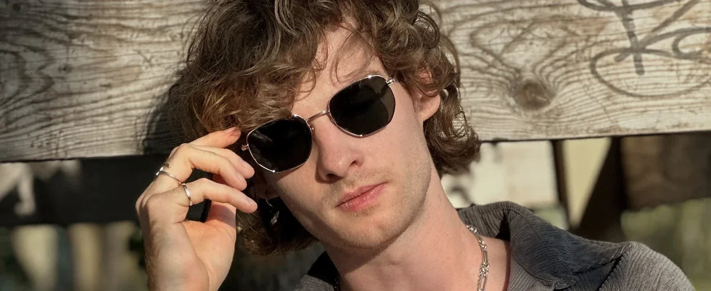 ZENOTTIC Trendy Polarized Prescription Sunglasses Hexagonal Progressive Sun Glasses For Men Women UV400 Protection Shades