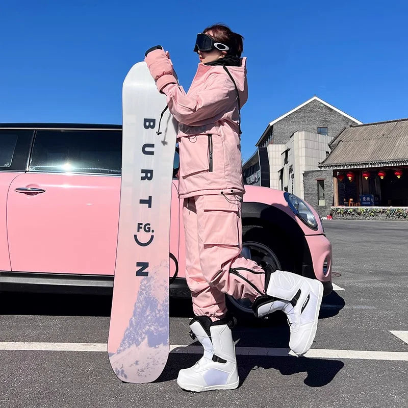Ski Suit Set for Men and Women Windproof, Waterproof, Warm Jacket and Pants Complete Set of Snowboarding Gear High Quality