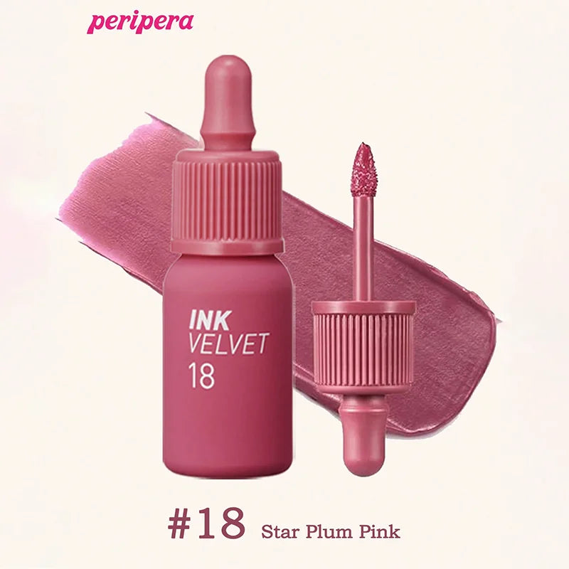 K-beauty Ink Velvet Lipstick high-pigment and long-wearing, weightless, gluten-free, paraben-free, velvet-matte, long-lasting