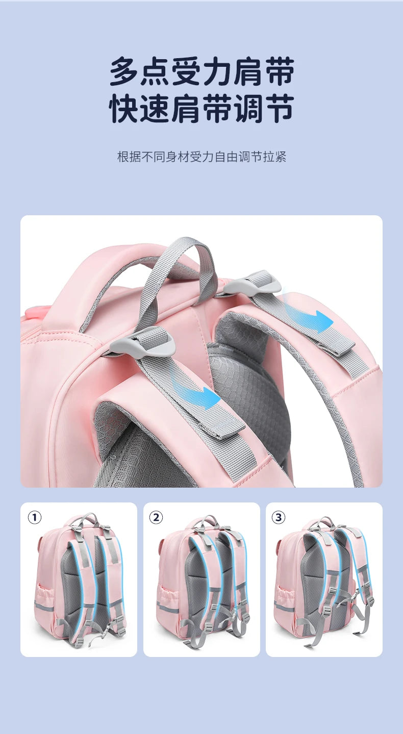 GOLF Primary School Bags for Girls Pink School Backpacks 9 to 10 Years Bookbags Kids Orthopedic Backpack Grade 1 to 4 Boys 2025