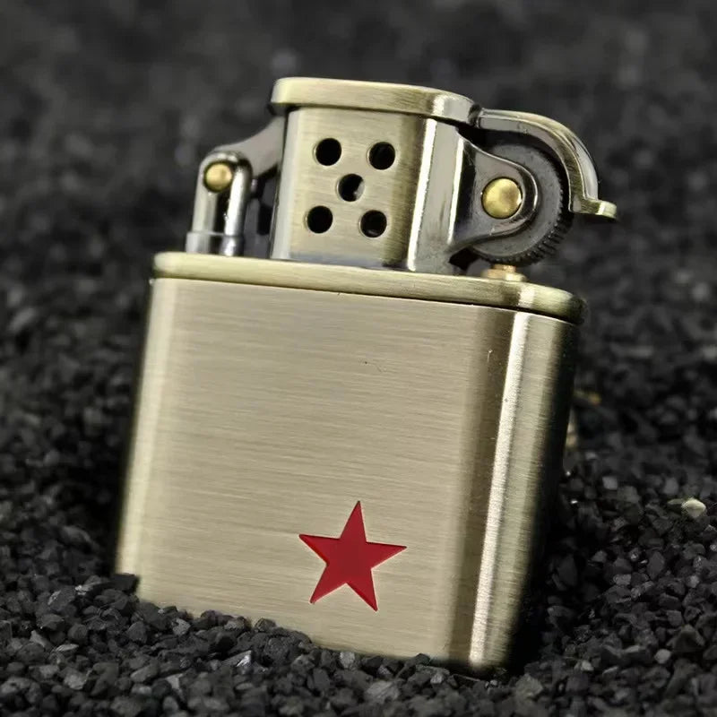 ZORRO Vintage Metal Constantine Kerosen Lighter Flint Copper Oil Cigarette Lighter Antique Series Lighter