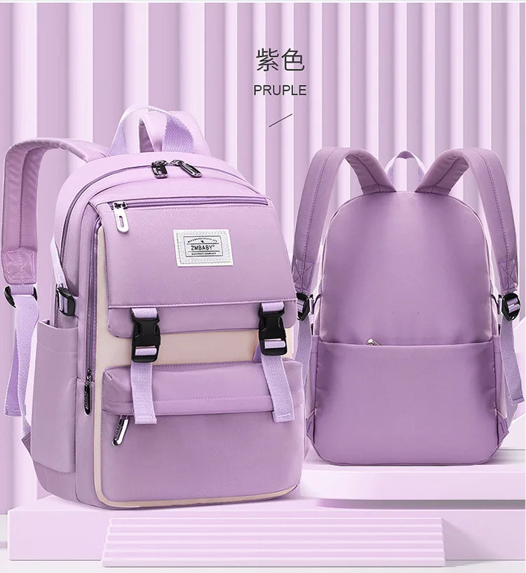 Backpack Children School Bag Back Pack For Boy Girl Kid Child Teenager Class Schoolbag Primary High Bookbag Female Women Teens