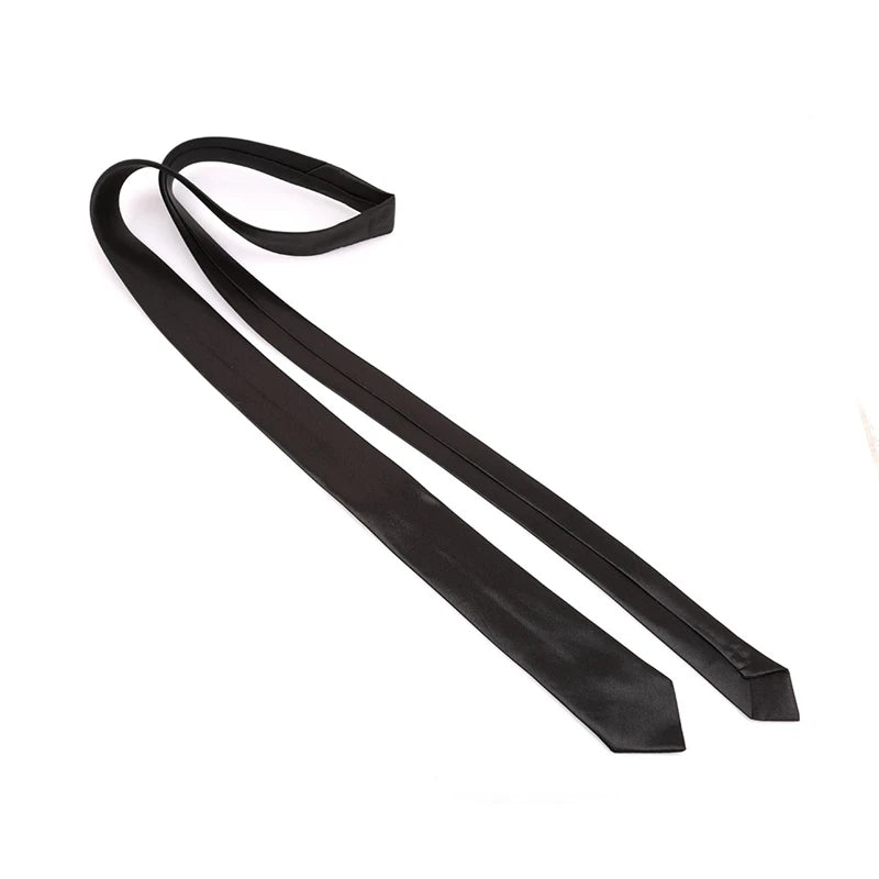Neck Tie Simple Slim Necktie Women Men's Polyester Narrow Formal Leisure Ties Fashion All-match Daily Shirt Accessories