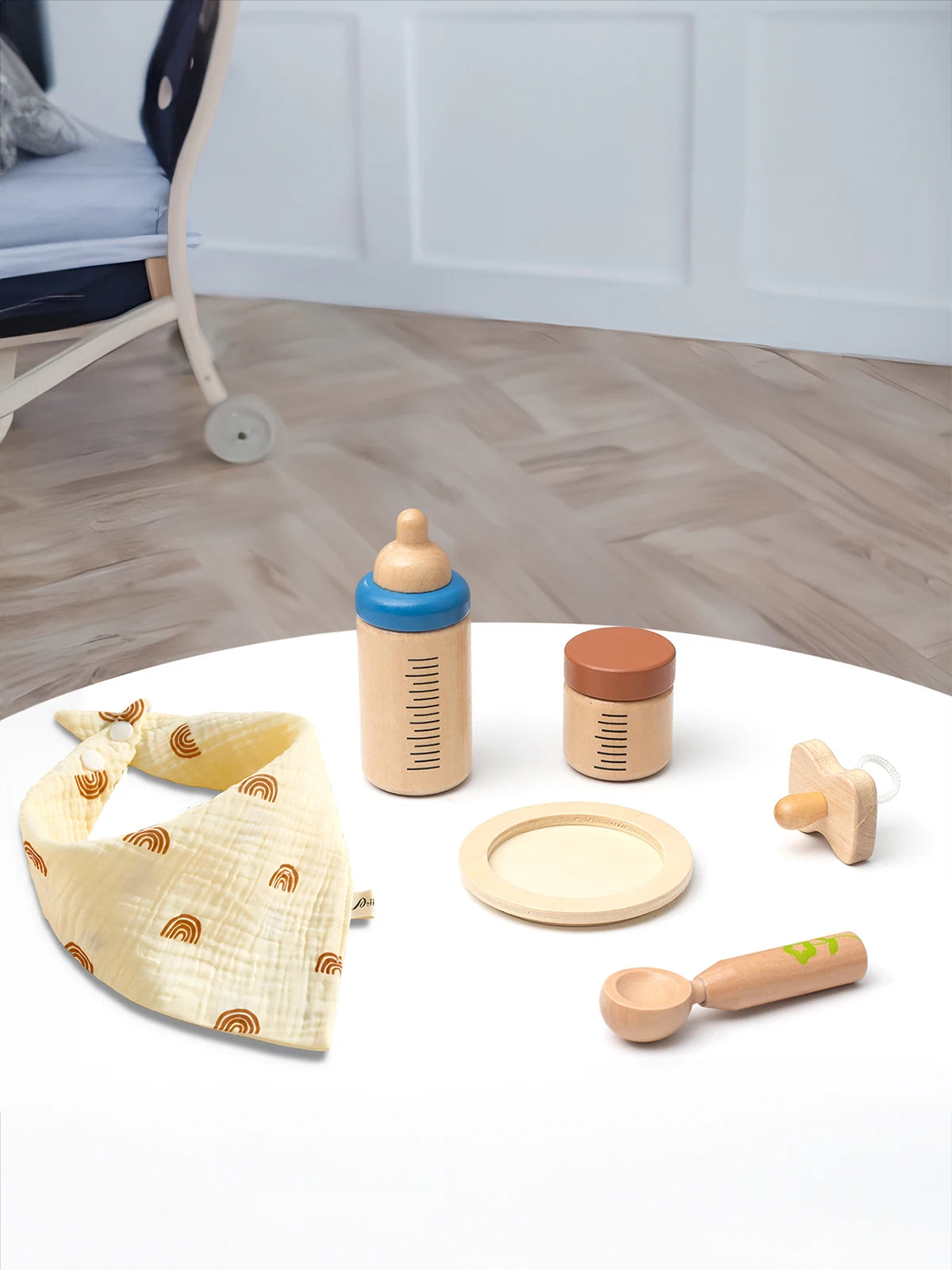 Baby Doll Feeding Set Early Learning Pretend Play Baby Doll Bottles Toy for Children Preschool Age