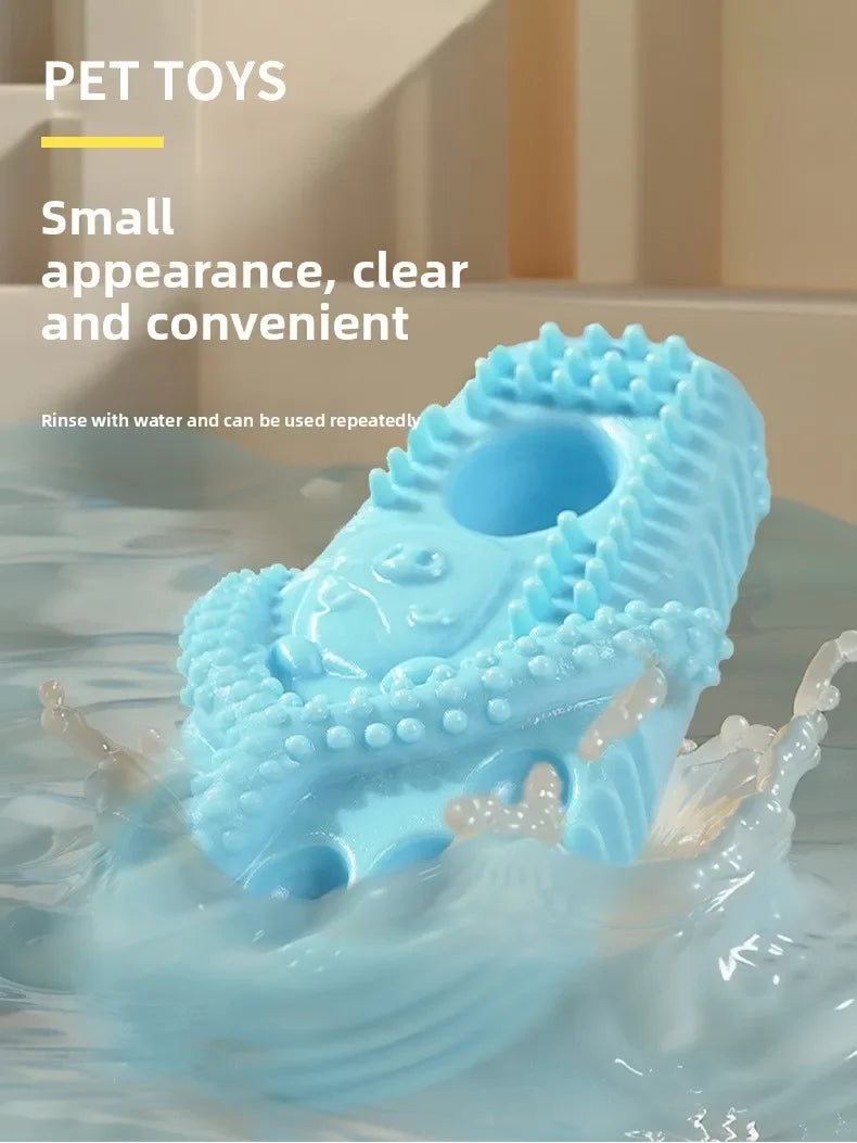 Pet Dog TPR Toy Bite-resistant Slippers Gnawing Teeth Cleaning Schnauzer Teddy Puppy Pet Products Dental Cleaning Slipper Toy
