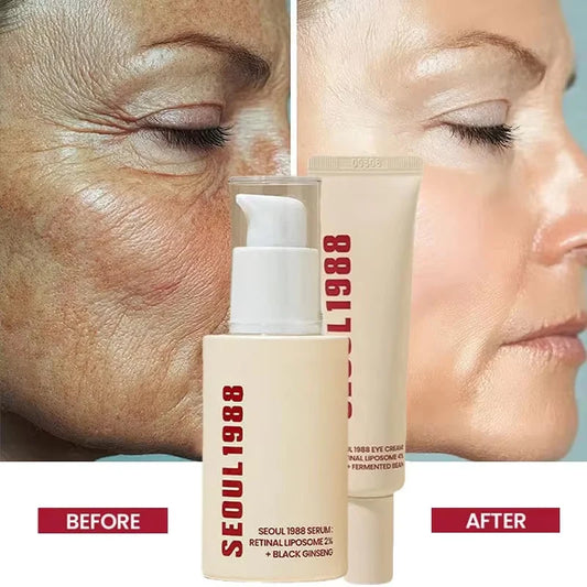Korean 1988 Retinol Face Care Serum Black Ginseng Niacinamide 2% Acid Moisturizing Firming Cream Anti Aging Wrinkle Skin Care