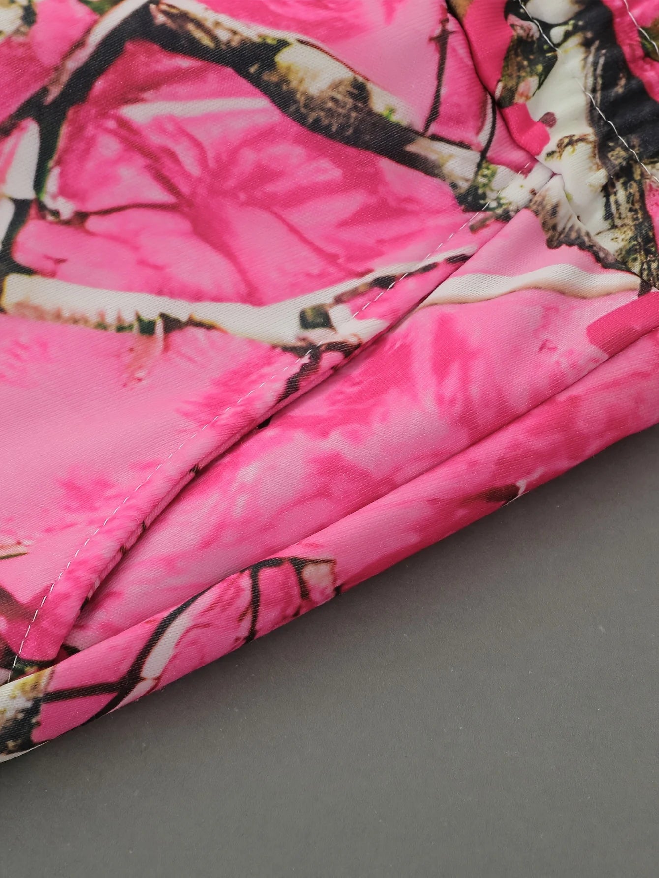 Men's Casual and Trendy Slightly Flared Pants with A Personalized Pink Camouflage Digital Print These Pants Combine The Latest T