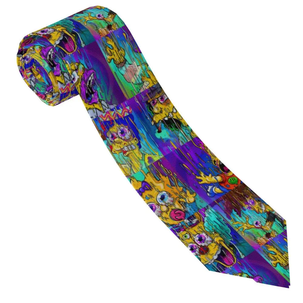 Personalized The S-Simpsones Homer Neck Ties Men Formal Silk Wedding Neckties