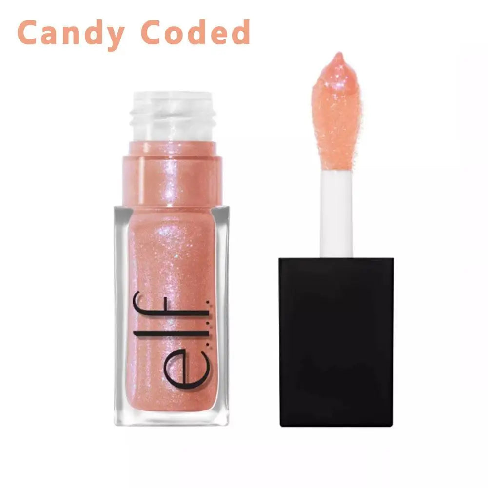 Elf Divine Wine Shiny Lip Glaze Crystal Glossy Finish Long-Lasting Lip Color Cosmetic Beauty Product