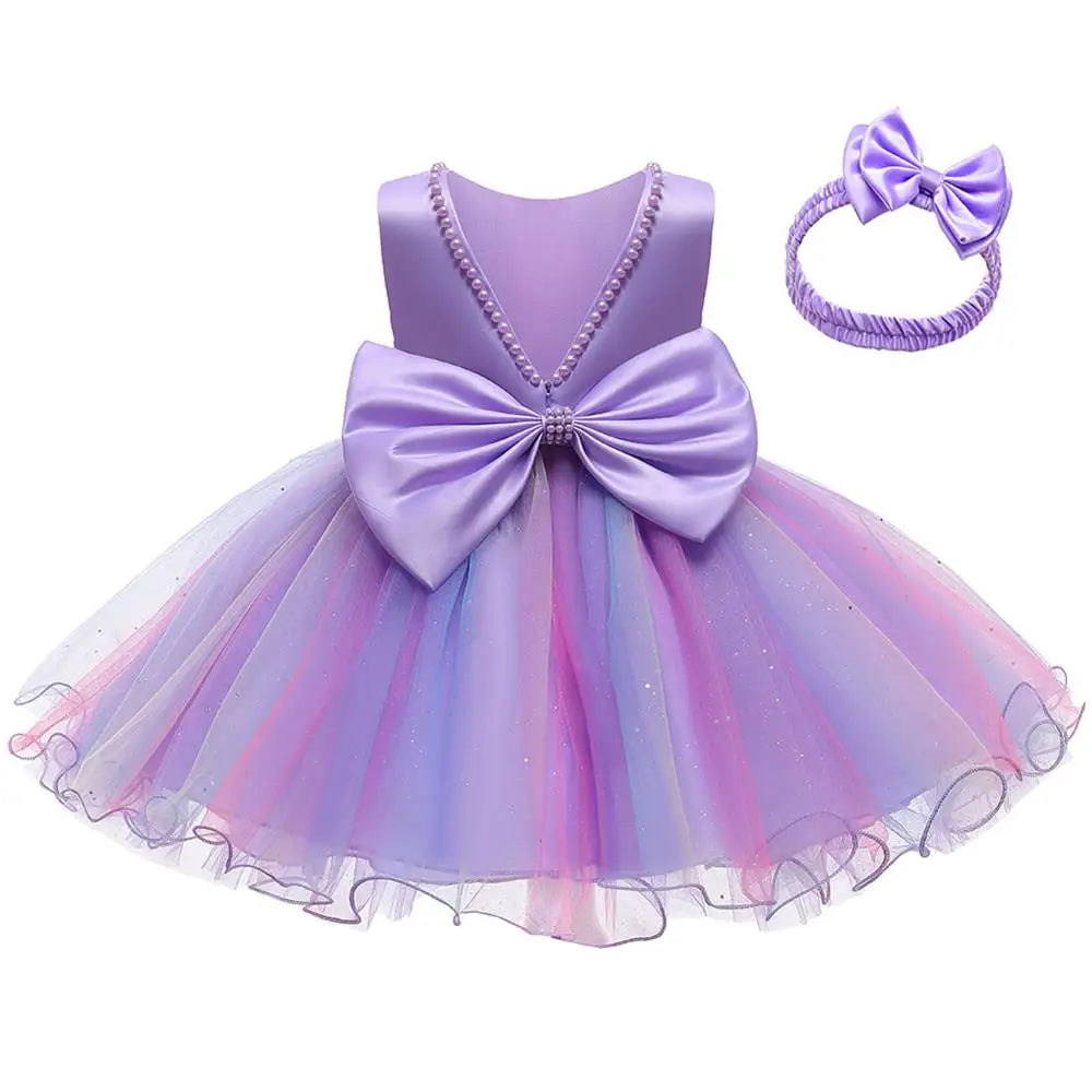 Baby 1st Birthday Dresses Newborn Gown Dresses Kid Christmas Princess Dress Evening Costumes Party Dresses For Girls 0-24 Months