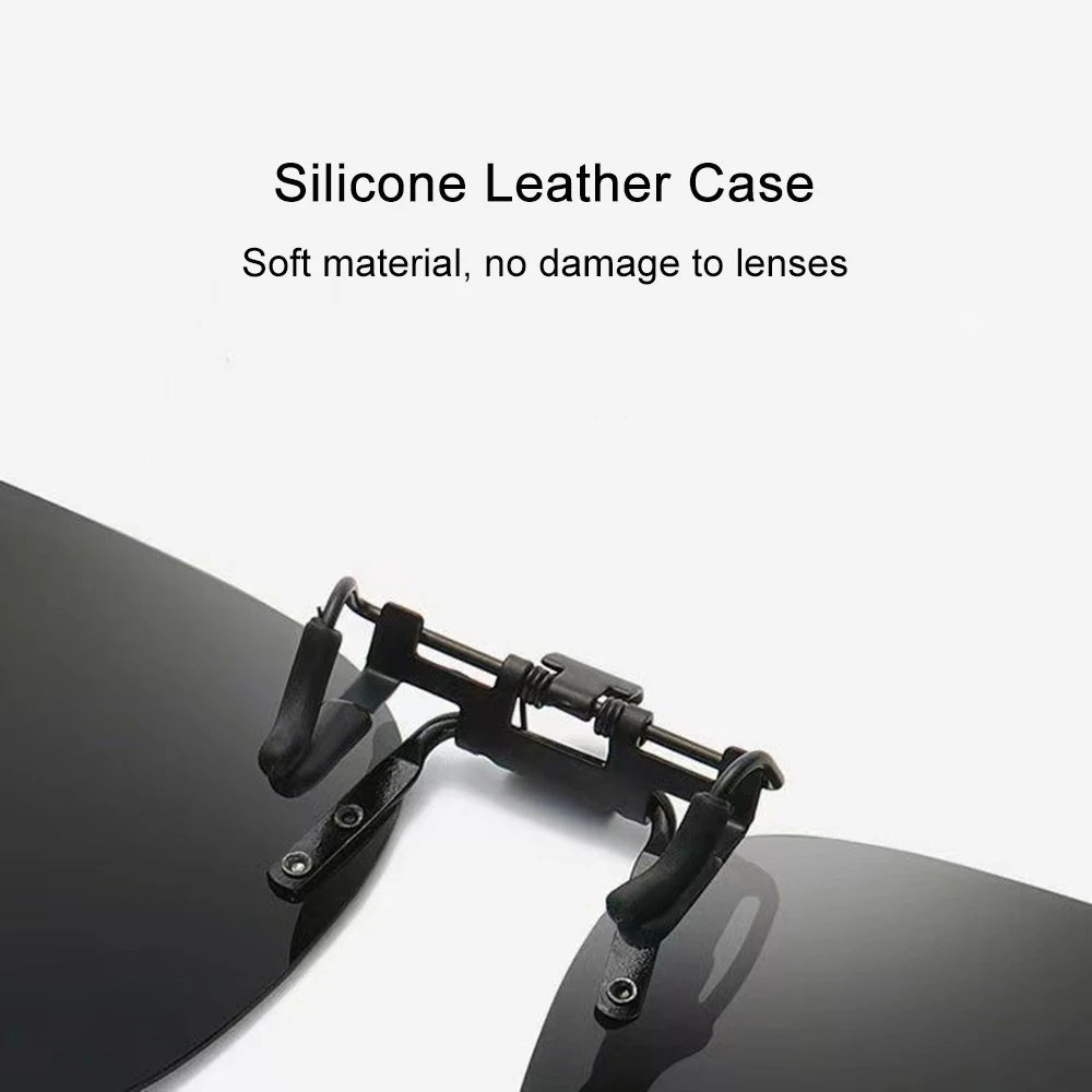 Clip On Sunglasses Gradient Polarized Glasses Clip For Myopia Eyeglasses Uv400 Goggles Men Fishing Driving Night Vision Glasses