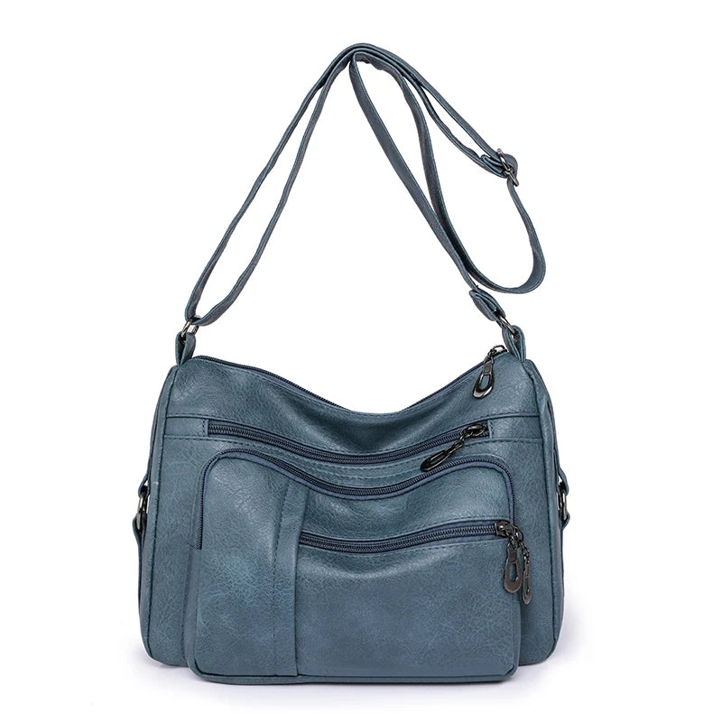 High Capacity Women Tote Bag High Quality Leather Ladies Handbags Leisure Shoulder Bag Small Crossbody Bags For Women 2024 New