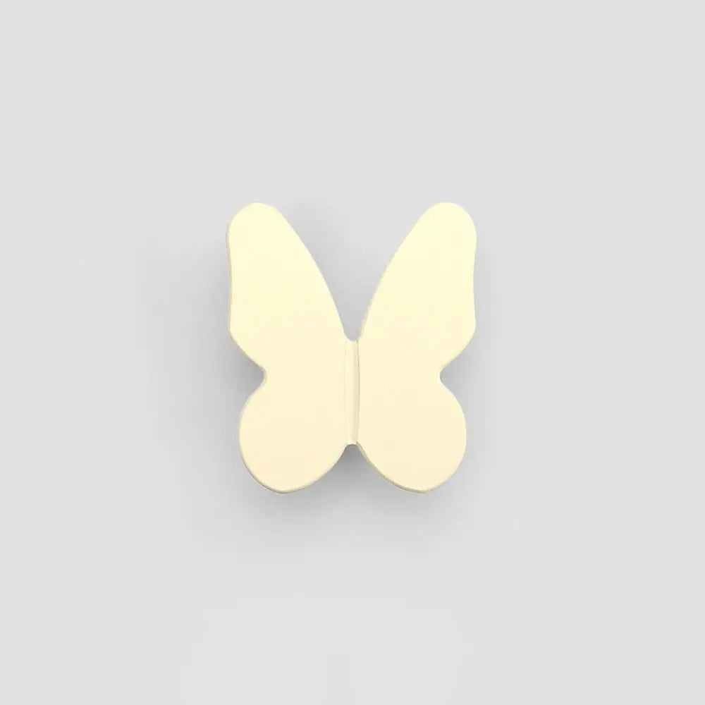 Furniture Hardware Butterfly Shape Door Pulls Wardrobe Pulls Single Hole Drawer Knobs Cabinet Drawer Zinc Alloy