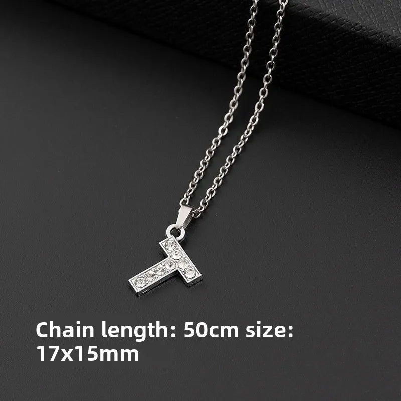 26-Letter Necklace Pendant Alphabet Jewelry Necklace Fashion Decorative Necklace