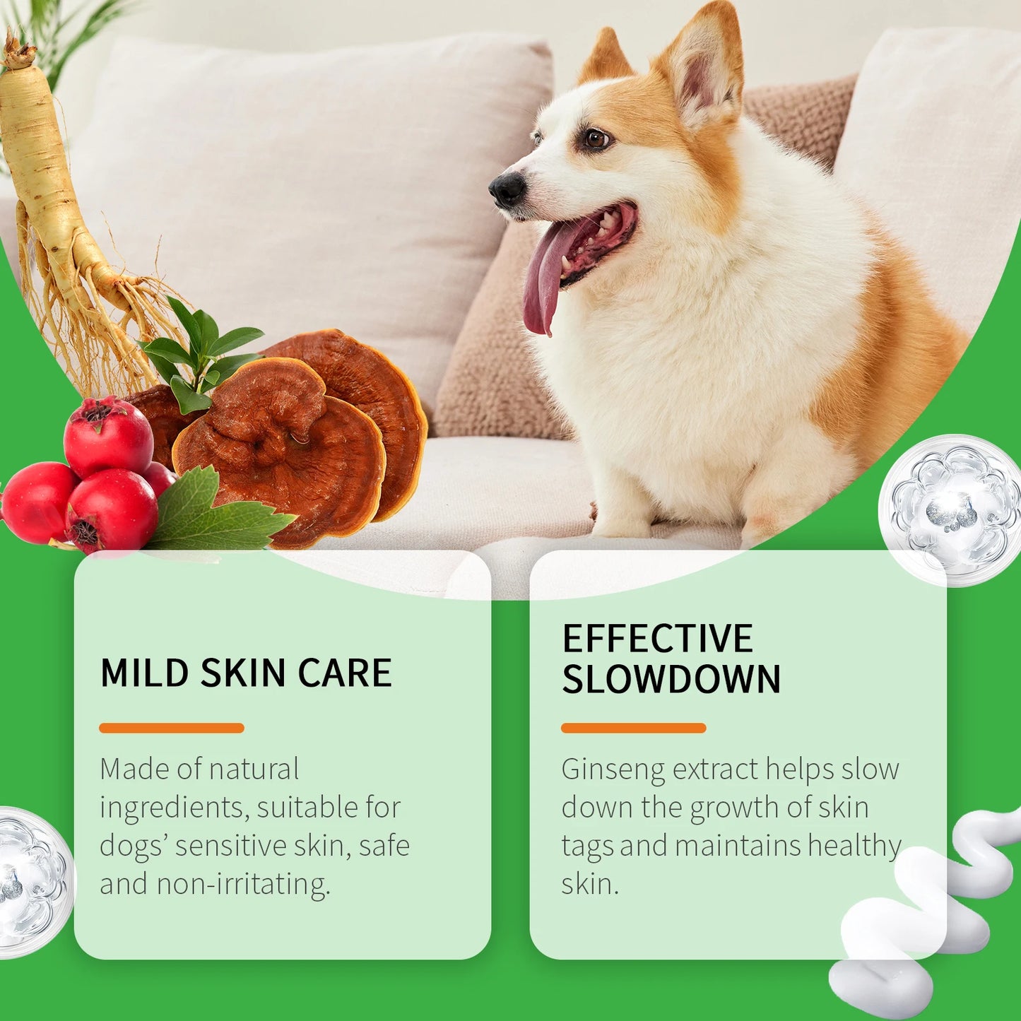 Dog Skin Cleansing Cream: Gentle Herbal Formula, Nurtures & Cleanses Dogs' Body Skin