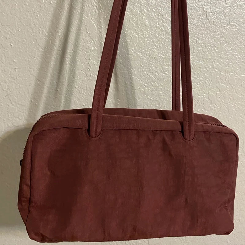 Casual Bowler Bags For Women Luxury Designer Handbags And Purses 2026 New In Polyester Circular Ornament Underarm Cloth Shoulder