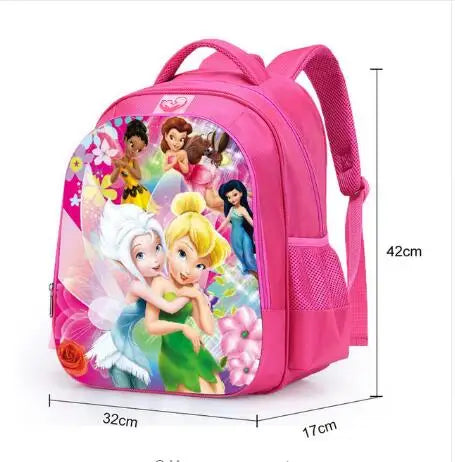 16 inch Girls School Bags Princess Cartoon Schoolbags Pink Backpack kids Cartoon Primary Bookbag Kids Mochila Infantil