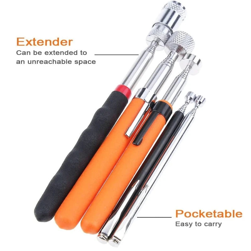 Telescopic magnetic pen mini portable retractable pick-up rod can pick up nuts and bolts convenient tool