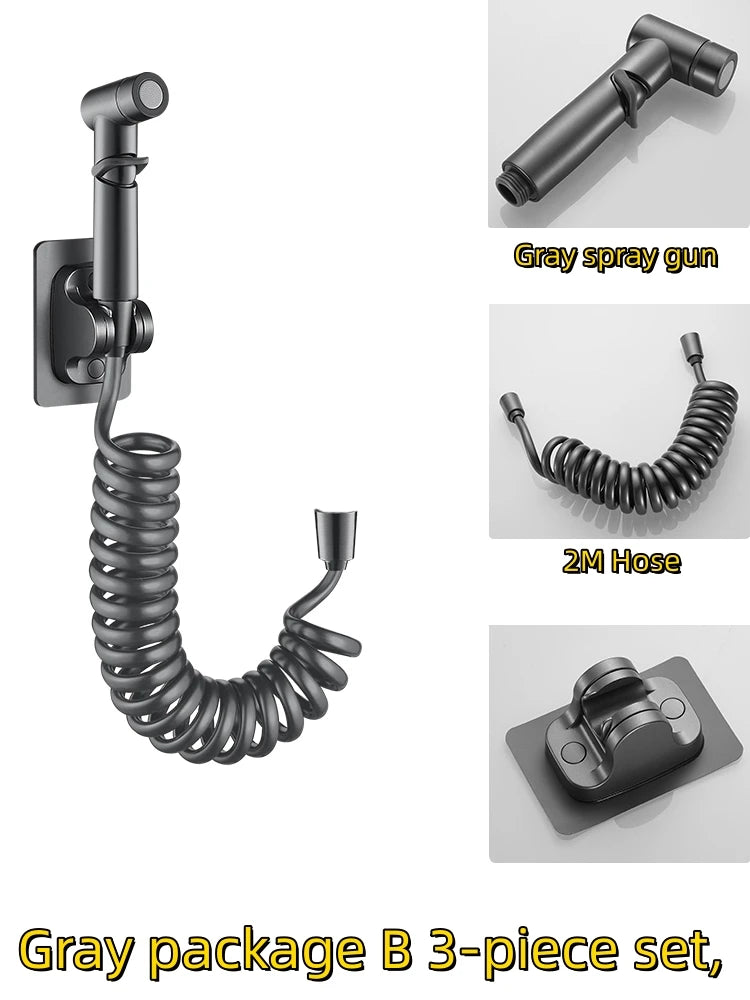 Bidet Spray Set Water Jet High Pressure Handheld Bidet Sprayer Toilet Cleaning Hygienic Shower for Bathroom Accessories