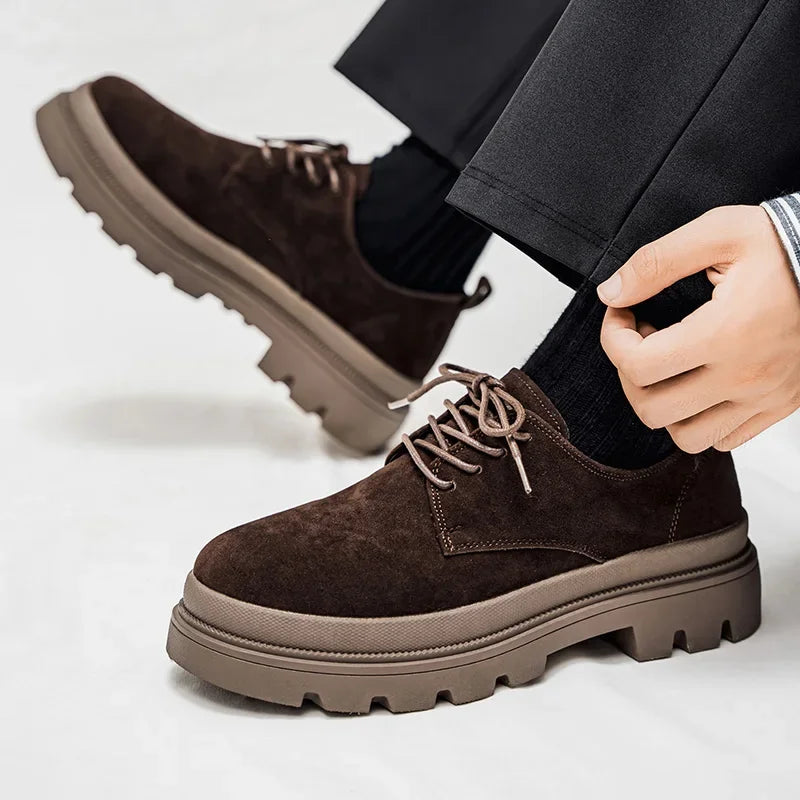 Men's Thick Soled Business Casual Shoes Are Fashionable Versatile and Simple Men's Formal Shoes