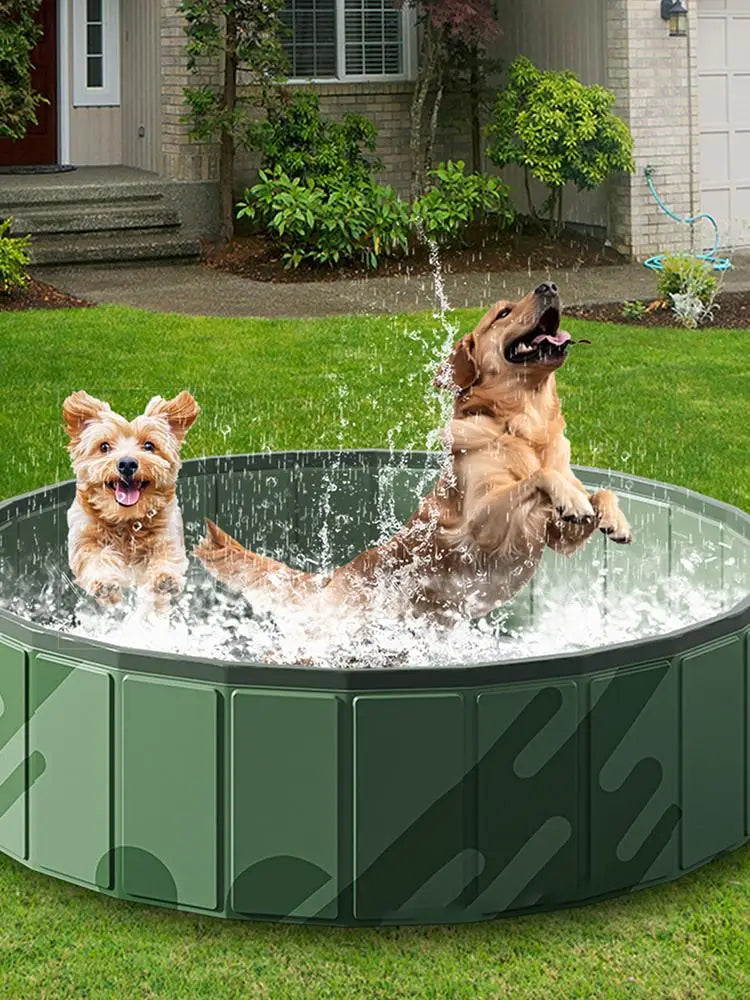 Pet Pool Kiddie Tub Portable Pet Pool Foldable Doggy Pools Outdoor Non slip Pet Bath Pet Cleaning Water Basin Pet Supplies
