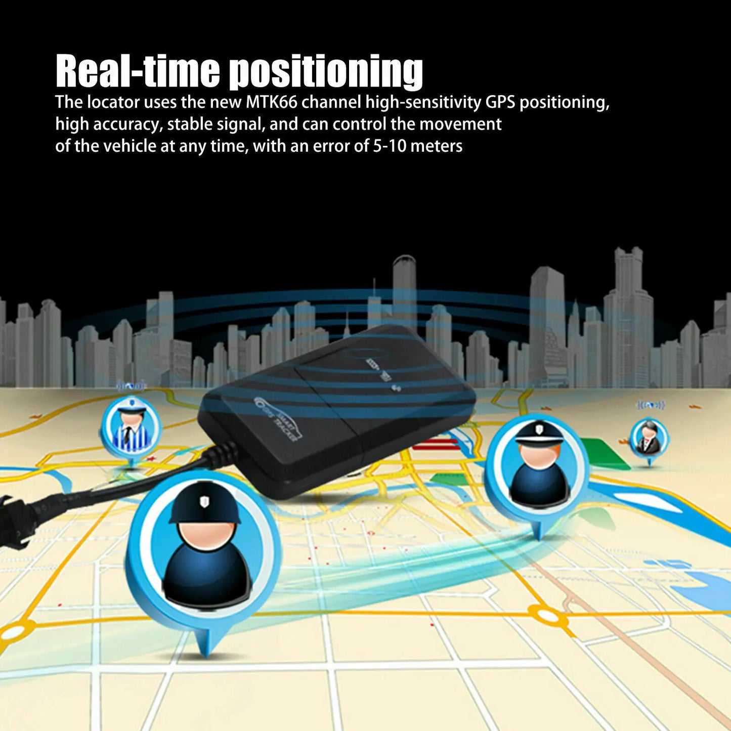 4G LTE GPS Tracker for Cars – Real-Time Anti-Theft Alarm & Vehicle Tracking Device
