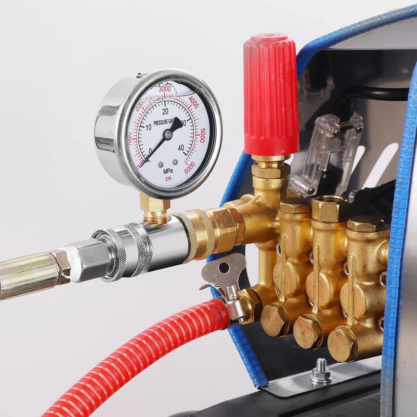 Pressure Washer Gauge 6000psi High Pressure 3/8in Quick Connect Parts Accessories Pressure Washer Parts Accessories