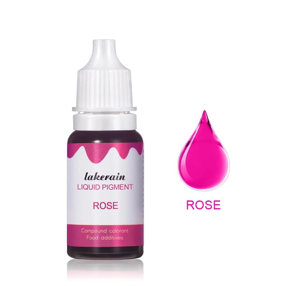 Liquid Pigment Diy Homemade Lipstick Dyes Making Coloring Safe Colorants for DIY Lip Gloss Candle Soap Making Water Oil Dual Use