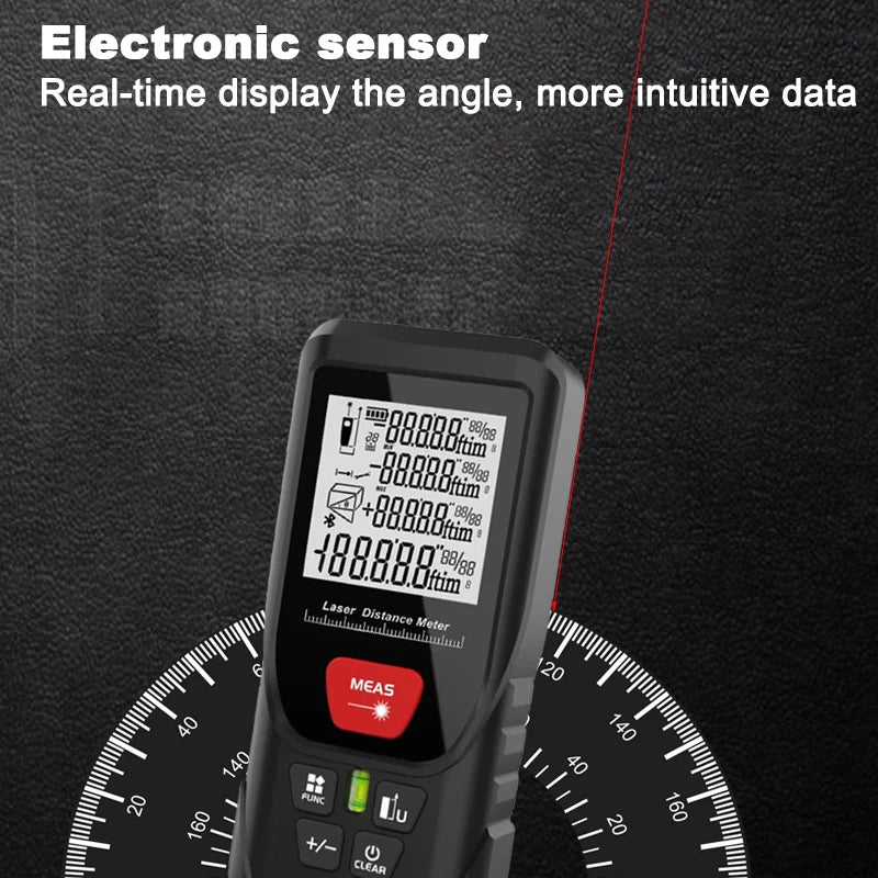 Laser Distance Meter 50M/100M/120M/150M/200M Digital Tape Measure Precision Rangefinder With Distance/area/volume