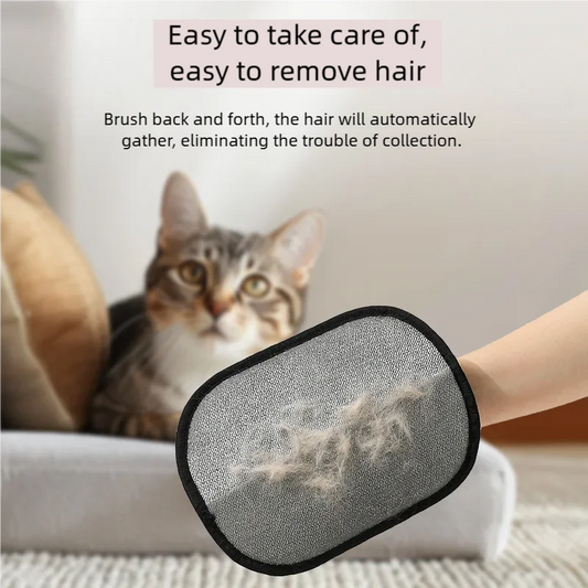 Pet Hair Removal Tool Reusable Static Removal Gloves, Double-Sided Grooming Gloves for Pets, Removes Pet Fur Hair for Carpets