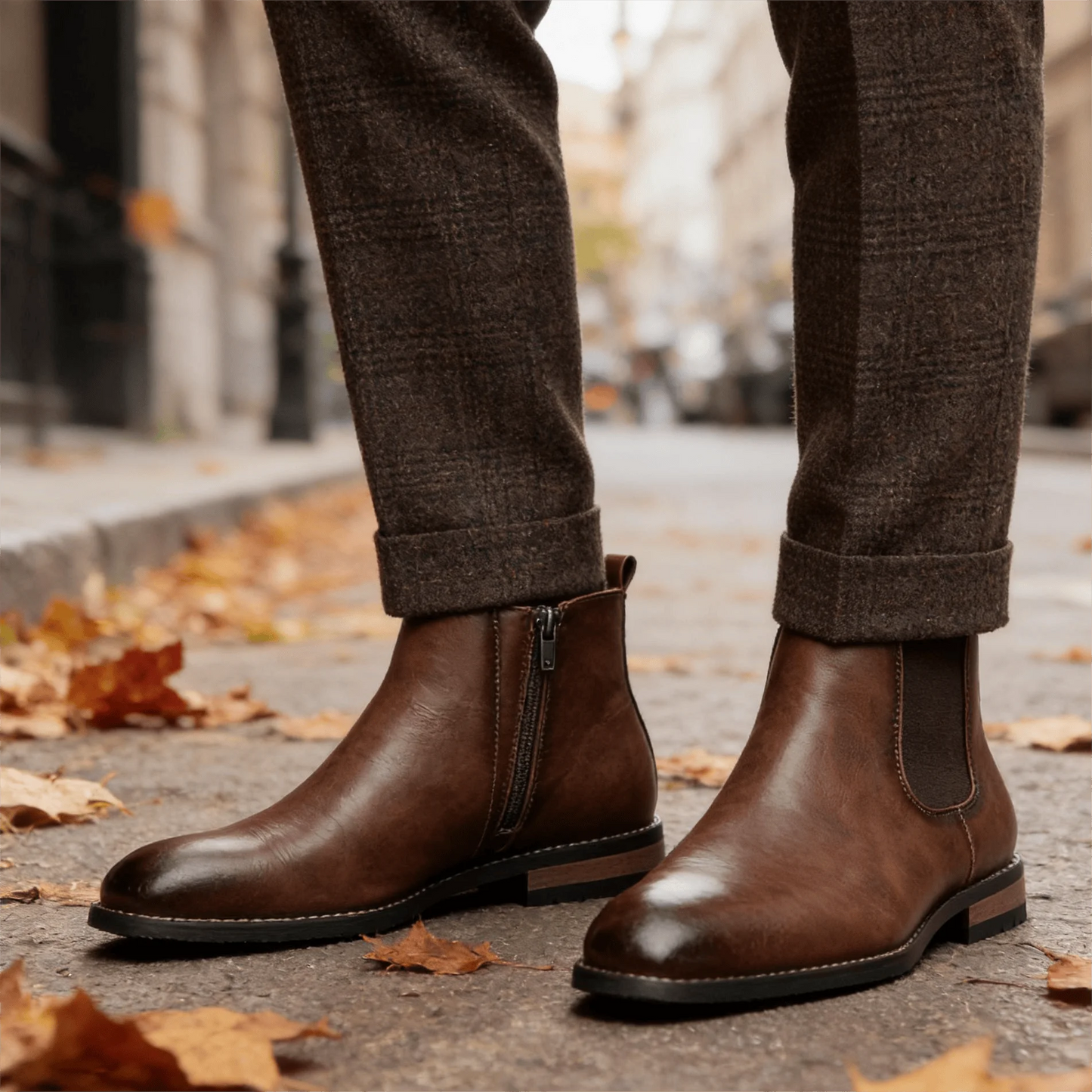 Boots Men Casual Brand Comfortable 2026 Fashion Boots Leather