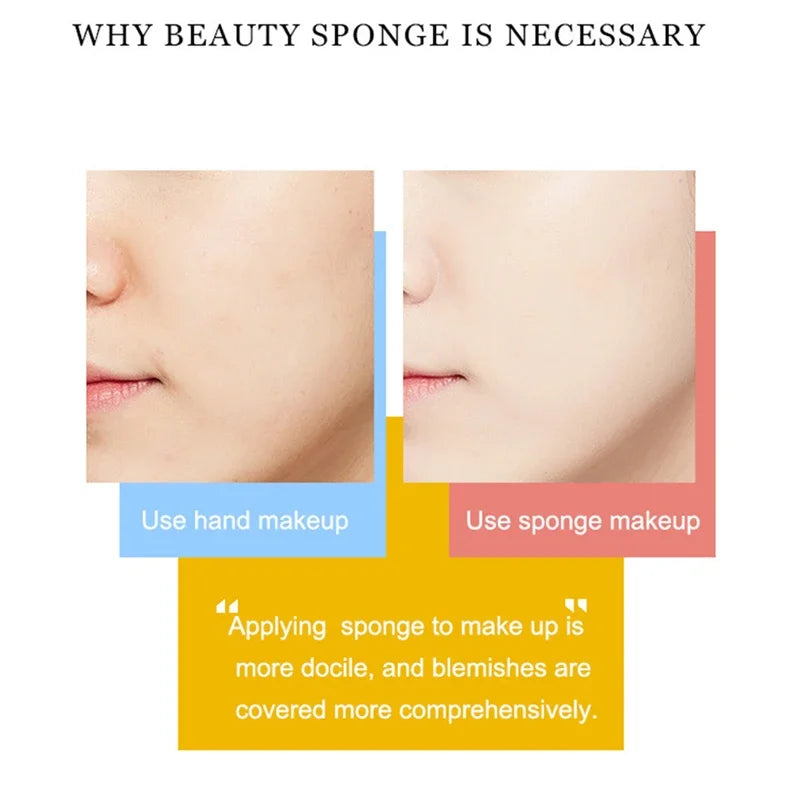 Makeup Sponge Powder Puff for Foundation Liquid Concealer BB Cream Auxiliary Tools for Perfect Application
