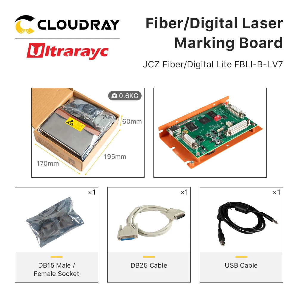 Laser Marking Board JCZ LV7 Laser Control Card Ezcad Software for 1064nm 355nm 10600nm Fiber UV Co2 YAG Laser Marking Machine