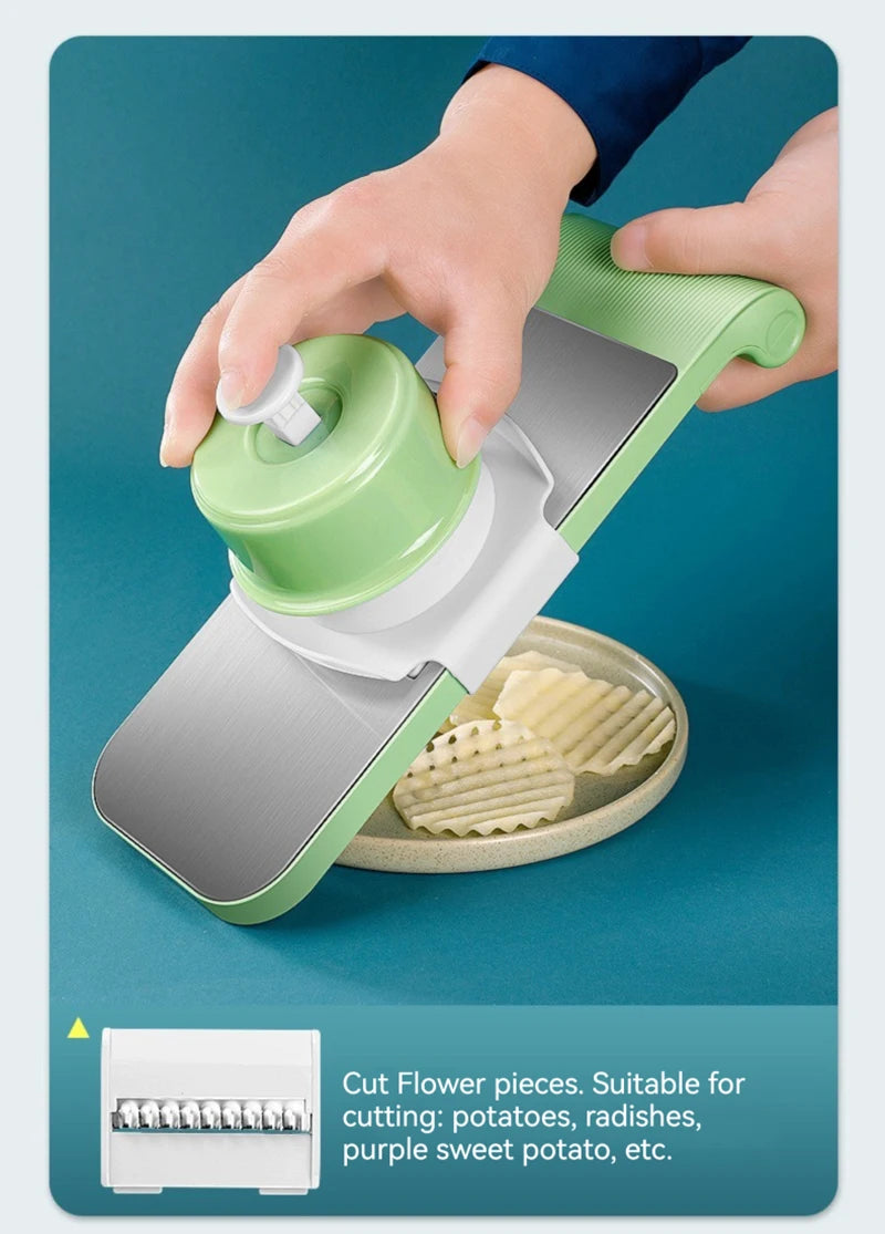 Vegetable Cutter Grater for Vegetables Slicers Shredders Multi Slicer Peeler Carrot Fruit 7 in 1 Vegetable Cutting Kitchen Tools