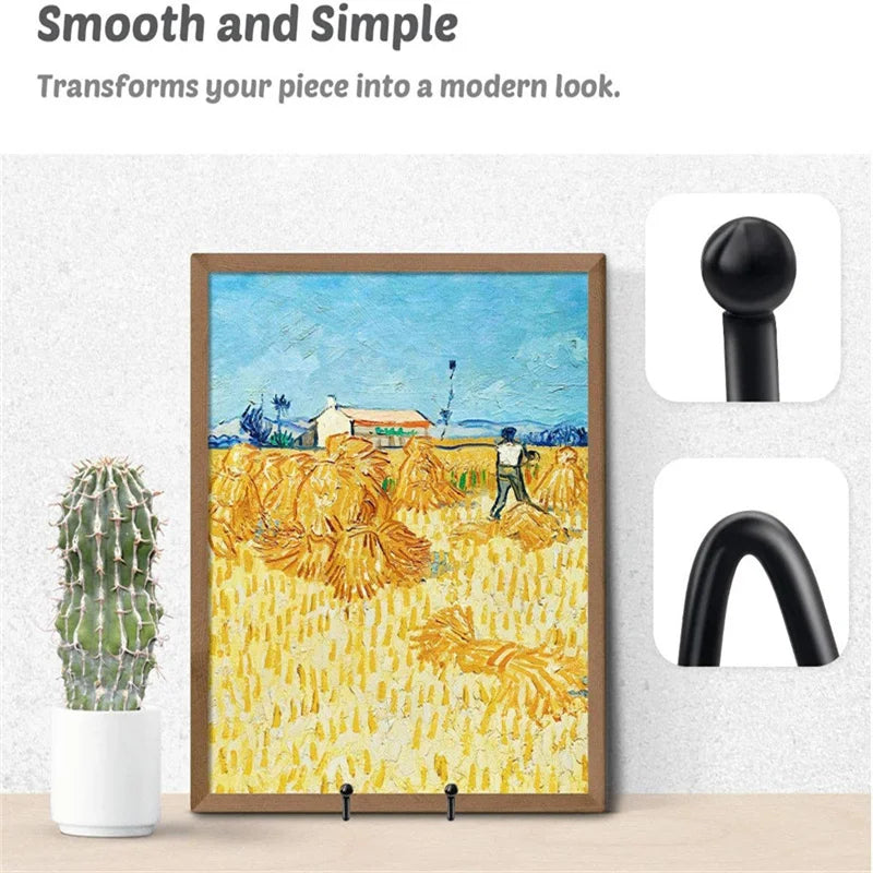Furniture Display Stands Metal Frame for Picture Decorative Plate Book Photo Easel Artistic Work Home Office Showroom