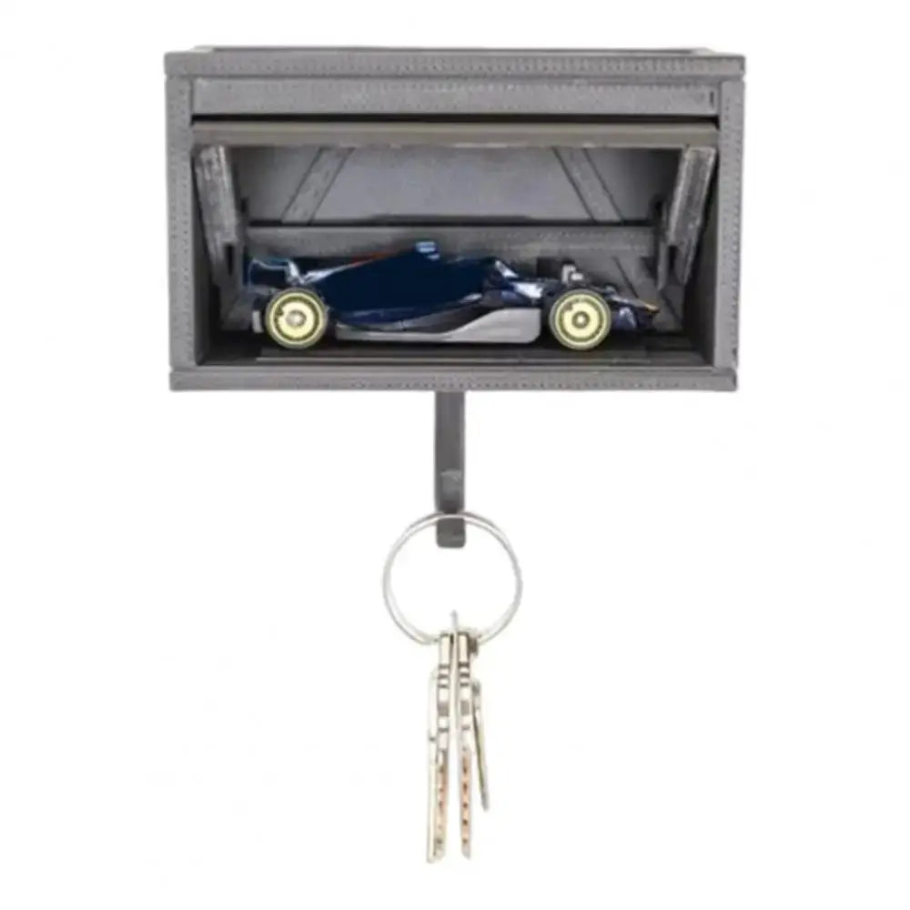 Open Garage Door Design Modern Key Holder Decorative Wall Mount Stylish Key Organizer Engaging Ornament Space-Saving