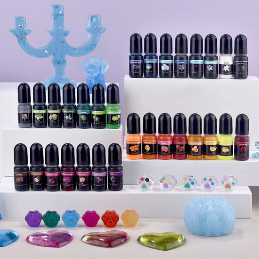 Epoxy Resin Pigment 5ml Liquid Epoxy UV Resin Dye Transparent Colorant For UV Resin AB Glue Coloring DIY Resin Art Jewelry Makin