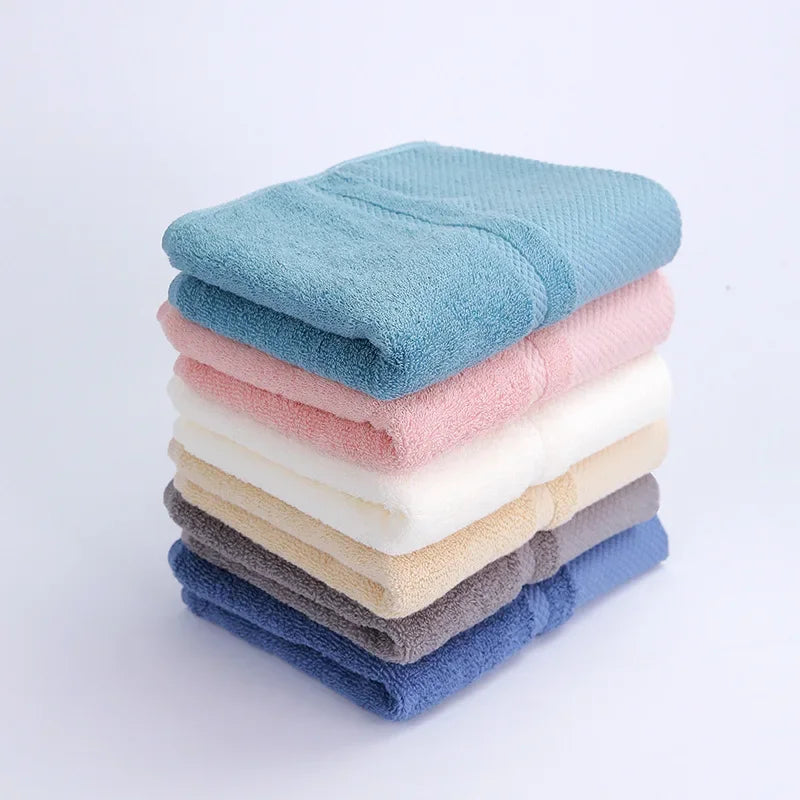 100% Cotton High Quality Face Towels Set Bathroom Soft Feel Highly Absorbent Shower Hotel Bath Towel Multi-color 74x34cm