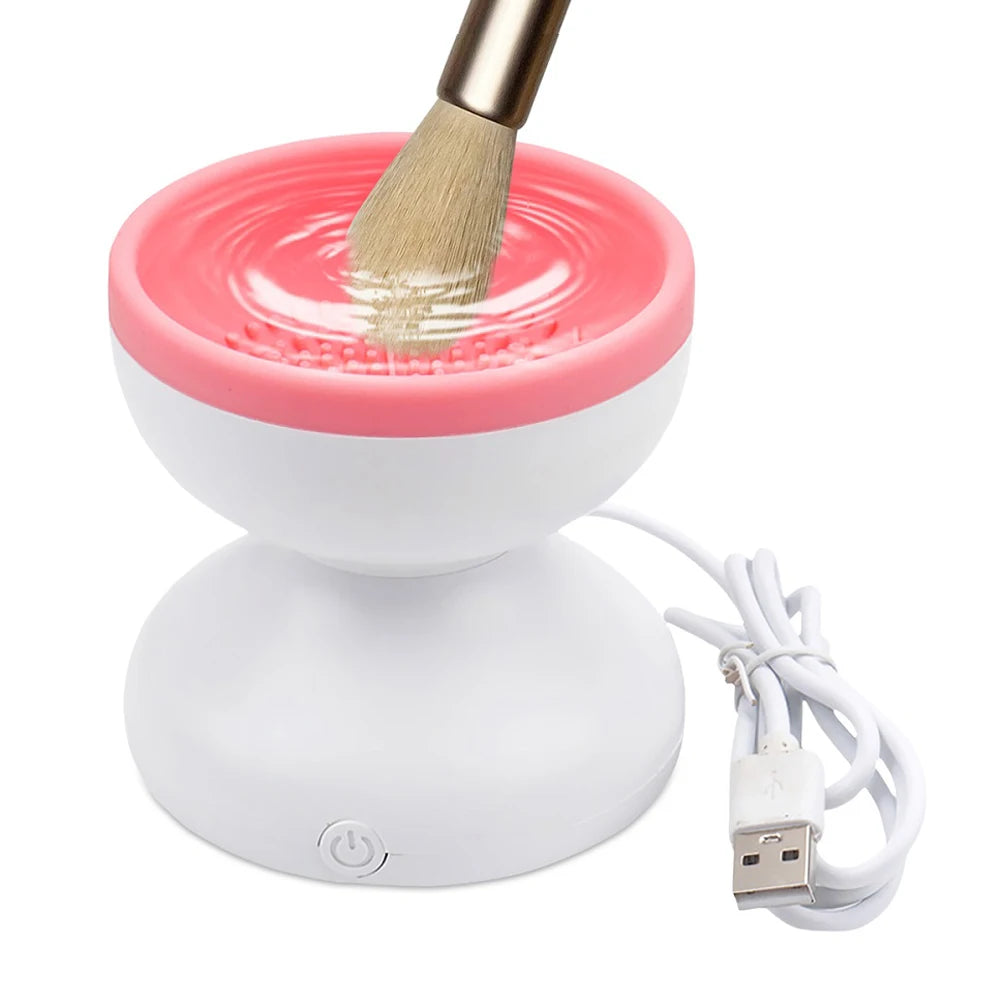 Makeup Brush Cleaning Tool Portable Electric Makeup Brush Cleaner Machine With USB Charging Automatic Cosmetic Brush