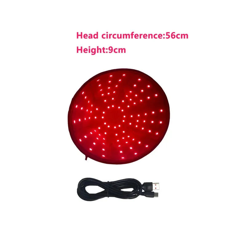660nm 850nm Red Light Infrared Hair Therapy Hair Growth Cap Anti Hair Loss Relax Scalp Care Hat Anti Hairs Adjustable Rear Strap