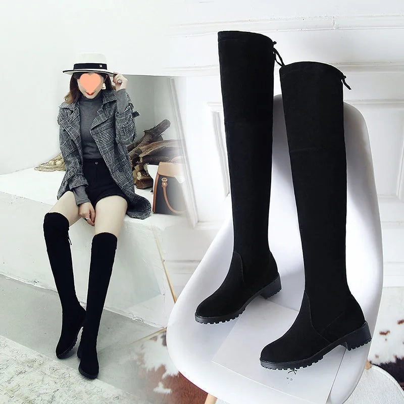 Women Shoes 2022 Winter Shoes Women Boots Fashion Waterproof Snow Boots for Women Over The Knee Thigh High Boots Botas De Mujer