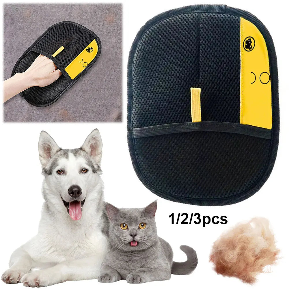 Pet Hair Remover Mitt Pet Hair Remover Gloves Deshedding Brush Glove for Cats and Dogs
