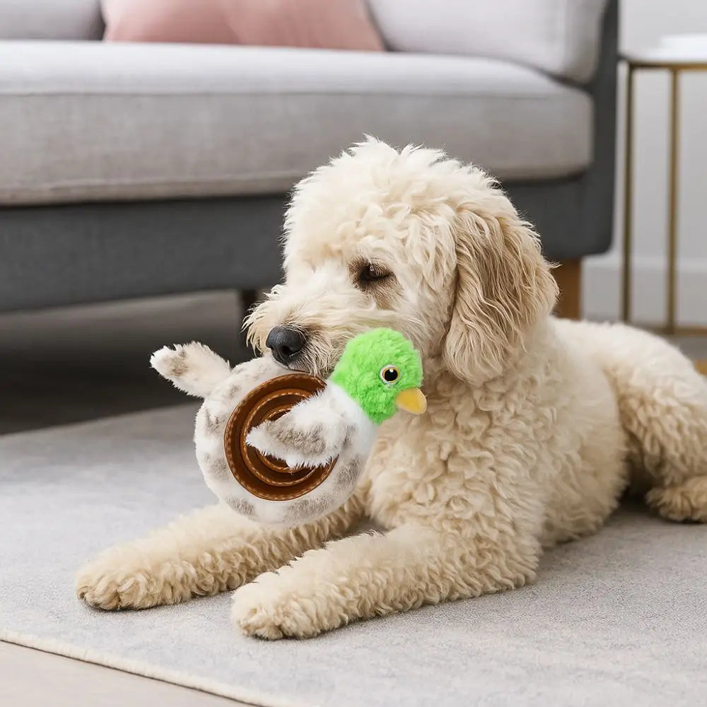 Pet Supplies Bite Resistant Dog Leaking Food Toy Animal Shape Wear-resistant Pet Training Toys Plush TPR Pet Sounds Toys Outdoor