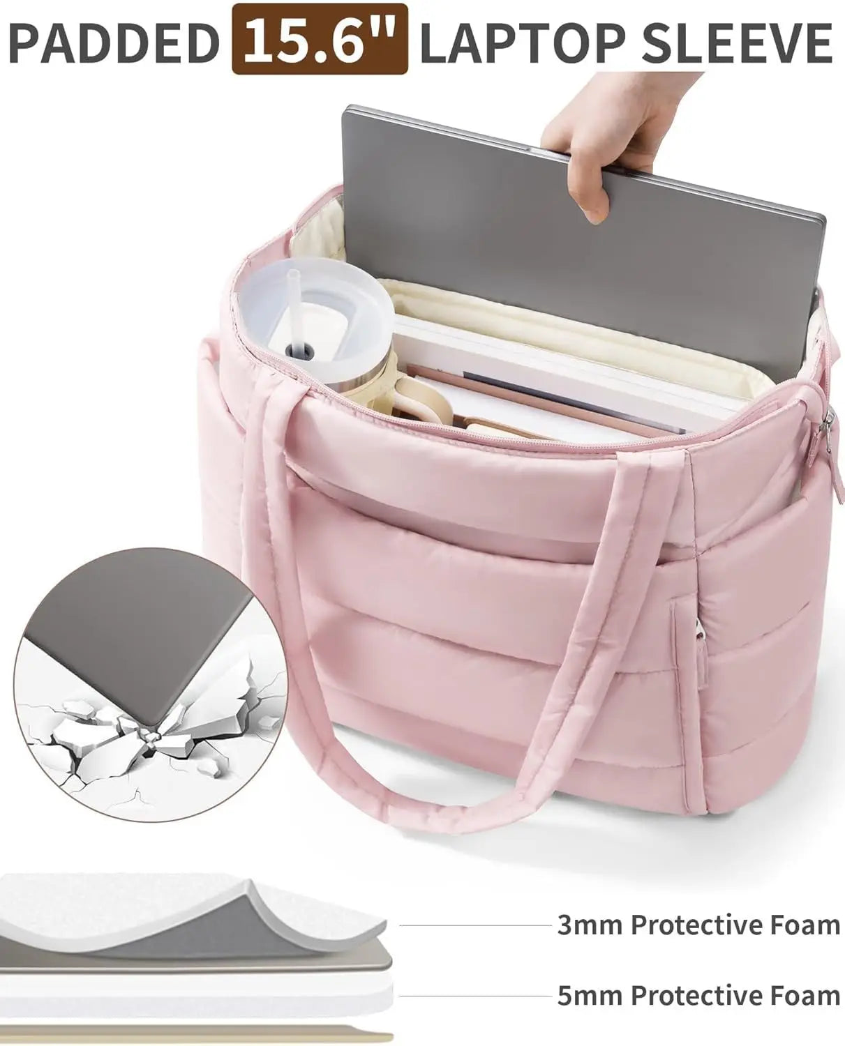 Women Tote bag large-capacity shoulder bag multi-functional travel toiletry makeup bag