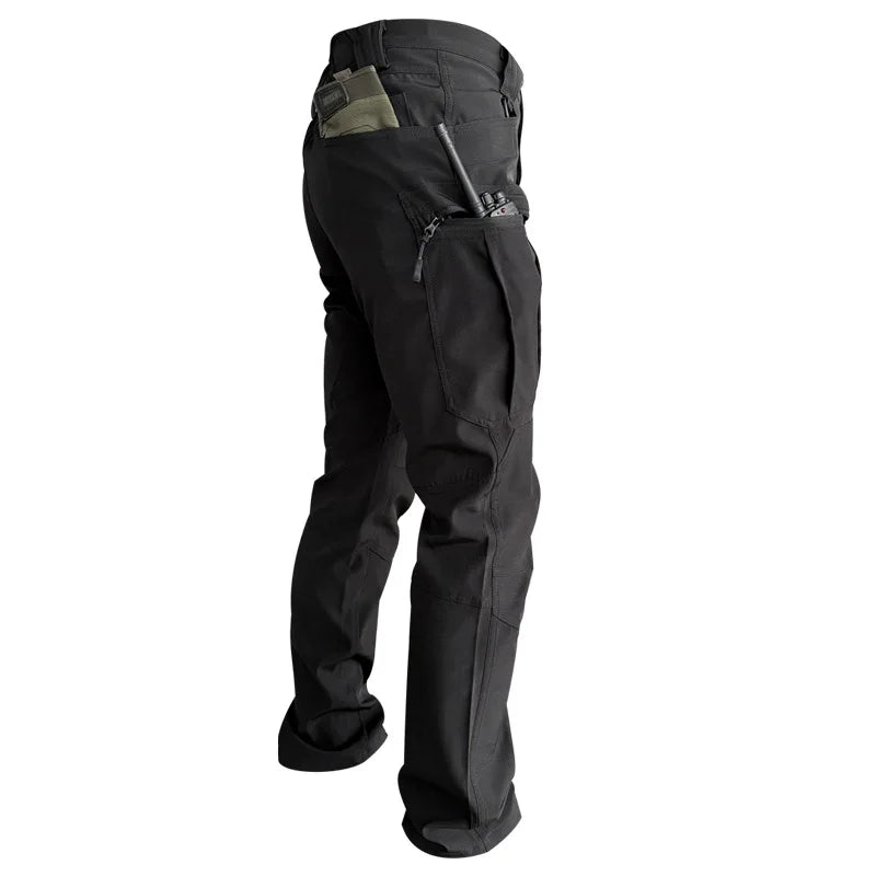 Men's Spring Autumn Tactical Pants Multi Pocket Outdoor Combat Trousers EU Size Waterproof Cargo Travel Sports Military Pants