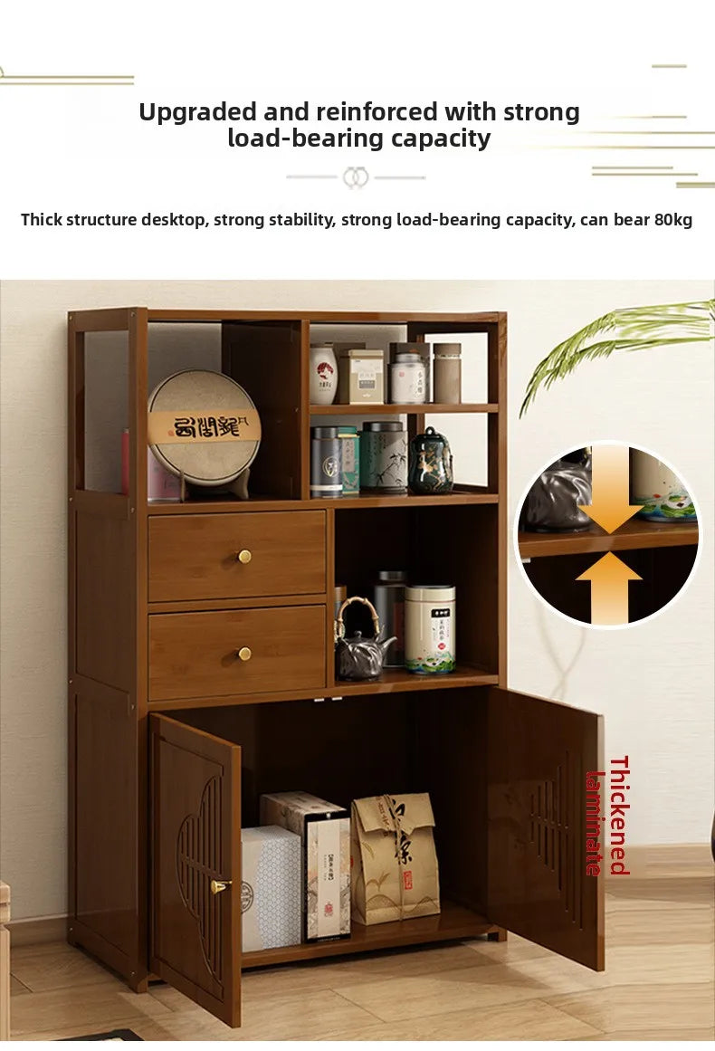 Tea cabinet, locker, living room, tea table against the wall, side cabinet storage locker