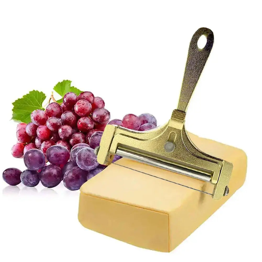 Cheese Slicer With Steel Wire & Roller Adjustable Kitchen Manual Slicer Cheese Butter Grater Thickness Cutter Che W9L5