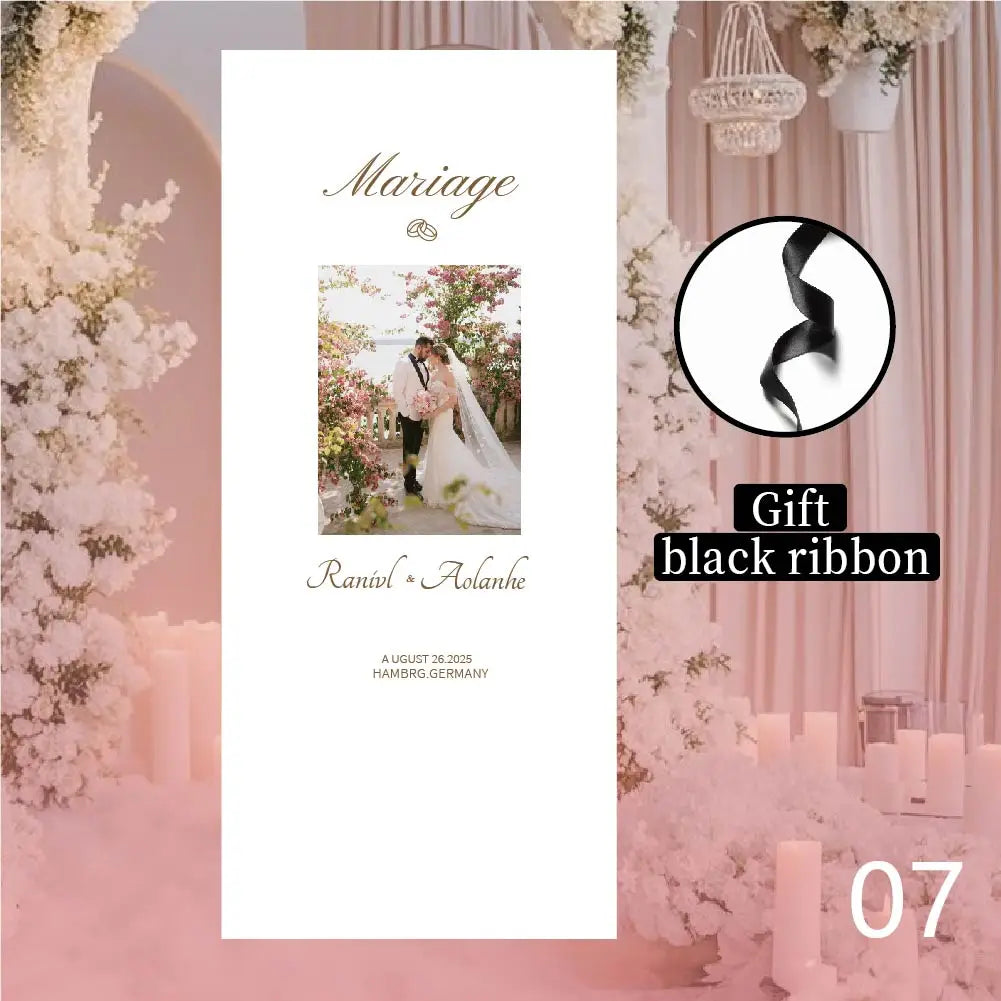 Personalized Wedding Customization, Ultra-Soft Velvet Fabric, Welcome Sign, Wedding Sign Fabric, Wedding Sign, White, Event Decoration, Wedding Decoration Flag, Bride Wedding, Outdoor Wedding
