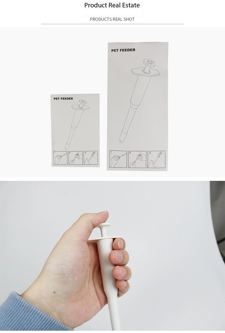 Pet Pill Syringe with Silicone Tip Side Grip Pet Pills Shooter Tablets Dispenser Popper Medical Feeding Tool for cats Dogs